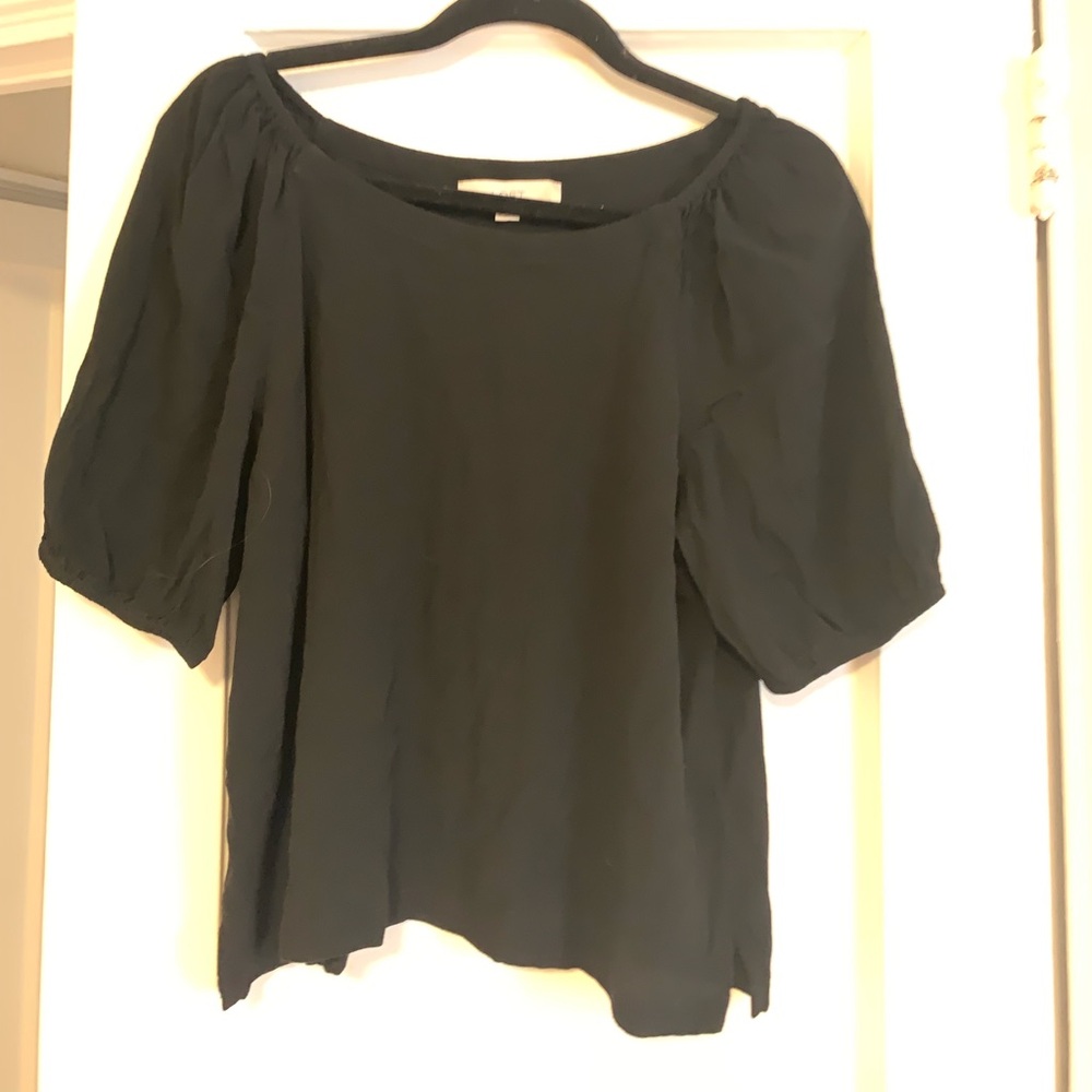 Loft boat neck loose crop top